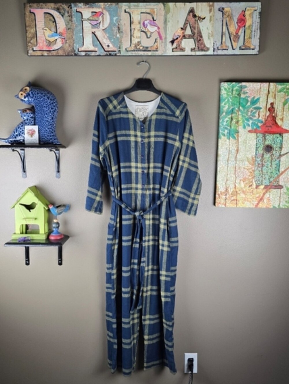 Ace & Jig Jacob Plaid Jumpsuit Large